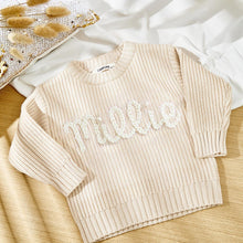 Personalized Sweaters Custom Name Handmade Embroidered Sweater for Kids