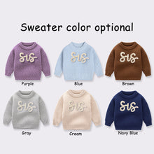 Personalized Sweaters Custom Name Handmade Embroidered Sweater for Kids