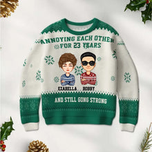 Personalized Unisex Ugly Sweater Christmas Gifts For Couples Friends - Annoying Each Other For Many Years And Still Going Strong