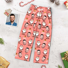 Custom Face Pants Ladie's Loose Wide-leg Pajama Pants Merry Christmas