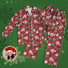 Custom Face Pajama Personalized Red Photo Pajamas Christmas Gifts