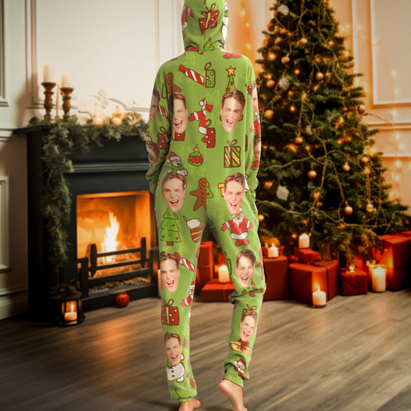 Onesies Green Christmas Pajamas One-Piece Sleepwear Family Pyjamas Christmas Gift