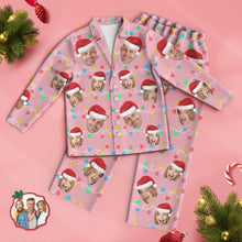 Custom Face Pajama Personalized Photo Christmas Family Xmas Leds Pajamas