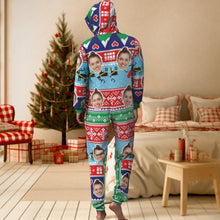 Custom Face Onesies Pajamas Class Christmas One-Piece Sleepwear Christmas Gift