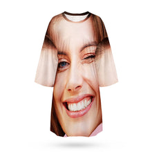Custom Photo Face Nightdress Creative Spoof Woman Face Funny Gifts