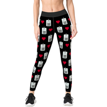 Custom Logo Leggings Low Gym Pants Company Gifts For Her - Heart