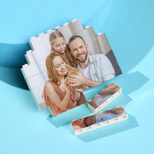 Custom Building Block Puzzle Personalized Photo Brick Octagon Shape for Family - SantaSocks
