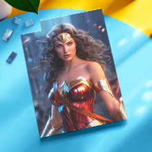 Personalized Brick Rectangle Building Photo Block Custom Face Wonder Woman Plaque