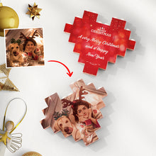 Custom Building Block Puzzle Personalized Cartoon Photo Brick Heart Toy Christmas Gifts - SantaSocks