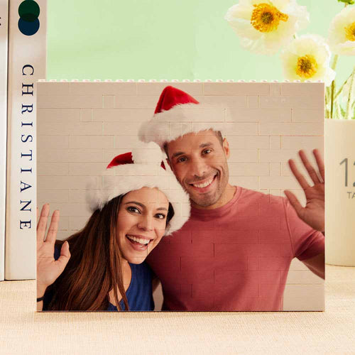 Personalized Building Block Puzzle Photo Brick Double Sided Photo Frame