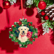 Christmas Ornament Mistletoe Custom Photo Block Personalized Building Brick - SantaSocks