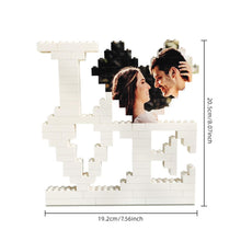 Custom Building Block Puzzle Block Love Photo Brick Puzzles Gifts for Lovers - SantaSocks