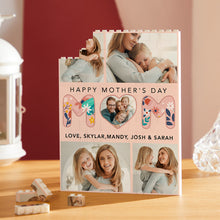 Custom Building Block Puzzle Vertical Building Photo Brick for Mom Happy Mother's Day