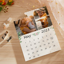 Custom Building Block Puzzle Vertical Building Photo Calendar Brick Mother's Day Gifts