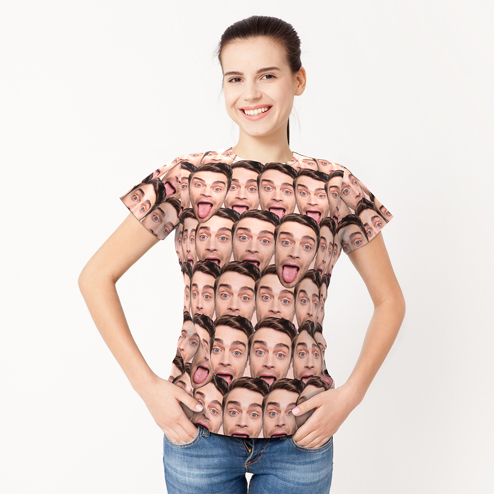 Custom Face Mash Man T-shirt - Myfaceshirt