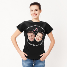 Custom Face Love Woman T-shirt