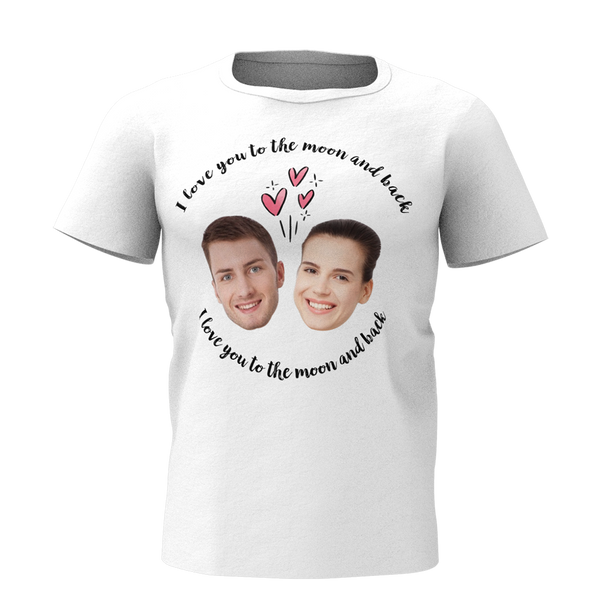 Custom Love Faces T-shirt for Men and Women