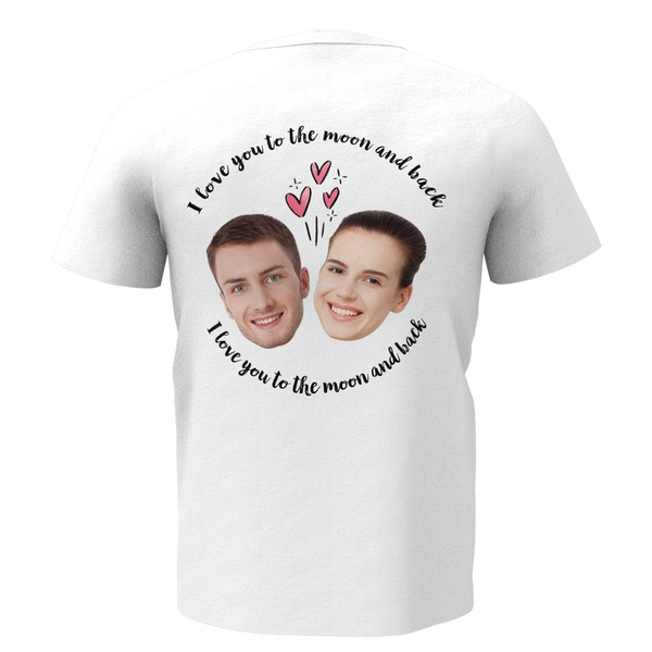 Custom Love Faces T-shirt for Men and Women