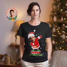 Custom Christmas Face T-shirt Funny Merry Christmas Shirts Face Shirt