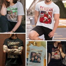 Personalized Photo Vintage Tee Custom Name and Photo T-Shirt Vintage Couple T-shirt