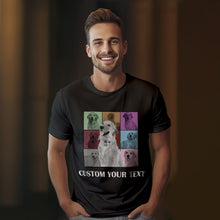 Custom Your Photo and Text Shirt Personalised Dog Photo Shirt Custom Multi Pet Portrait Shirt