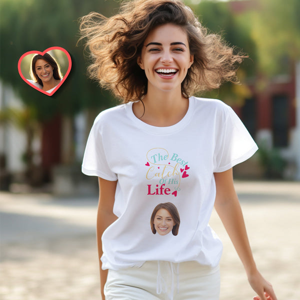 Custom Couple Matching T-shirts Best Catch Personalized Matching Couple Shirts Valentine's Day Gift