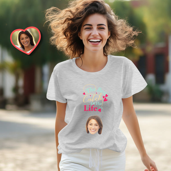 Custom Couple Matching T-shirts Best Catch Personalized Matching Couple Shirts Valentine's Day Gift