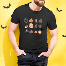 Halloween T-shirt Custom T-shirt with Text Happy Halloween Shirt Tee - Variety of Pumpkins