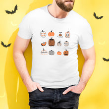 Halloween T-shirt Custom T-shirt with Text Happy Halloween Shirt Tee - Variety of Pumpkins