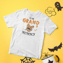 Halloween T-shirt Custom T-shirt with Text Happy Halloween Shirt Tee - Mummy