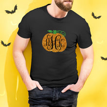 Halloween T-shirt Custom T-shirt with Text Happy Halloween Shirt Tee - Golden Pumpkin