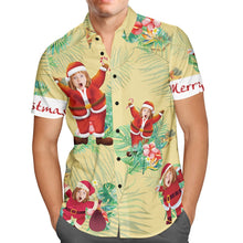 Custom Face Personalized Christmas Hawaiian Shirt Merry Christmas Santa Claus Holiday Gifts