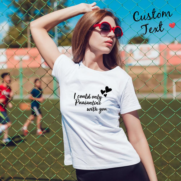 Custom Engraved Valentines Day Sweatshirt Shirt Fashion Simplicity Gift for Her