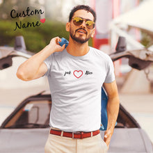 Custom Engraved Valentines Day Sweatshirt Shirt Custom Lovers Name Valentine Gift