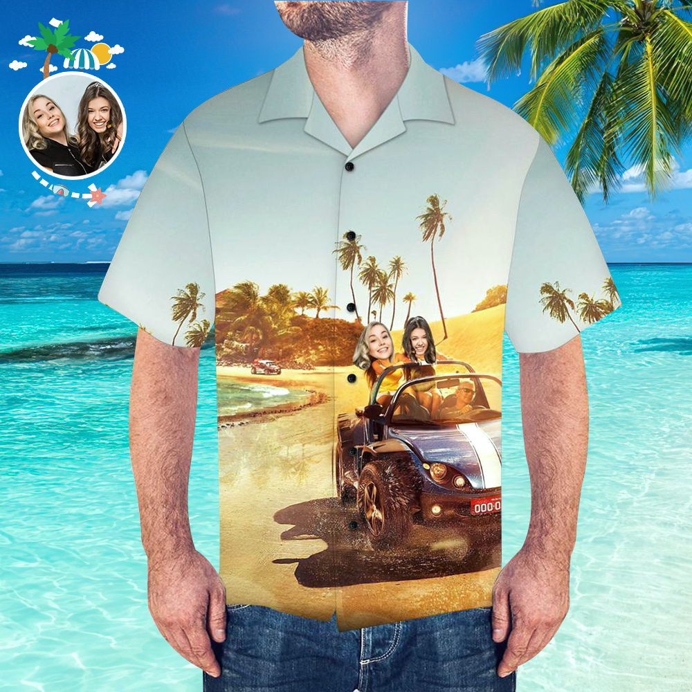 Custom Seaside Shirt Men's Hawaiian Shirt