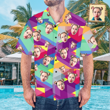 Custom Face Shirt Men's Hawaiian Shirt-Colourful
