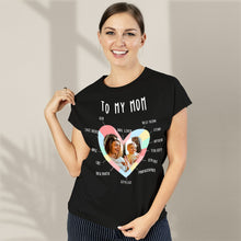 Custom Photo T-shirt Personalized T-shirt Special Gift to My Mom - Love