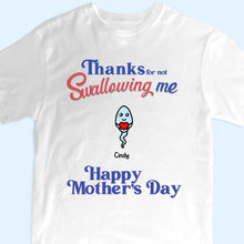 Custom Cartoon Clipart Sperm T-shirt Personalised Gifts for Mom