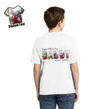 Custom T-Shirt Personalized Photo T-Shirt Children Double-Sided T-Shirt With Text Father's Day Gift Family T-Shirt