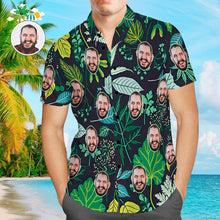 Custom Face Shirt Personalized Photo Men's Hawaiian Shirt Men's Hawaiian Shirt Cool Handsome