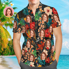 Custom Face Shirt Personalized Photo Men's Hawaiian Shirt Men's Hawaiian Shirt Gift for Him