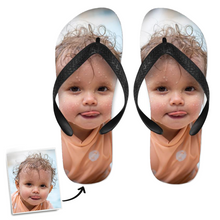Custom Flip Flops Personalized Photo Flip Flops Gifts Holiday Gifts - Baby Face