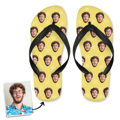 Custom Face Flip Flop For Summer Gifts for Couple