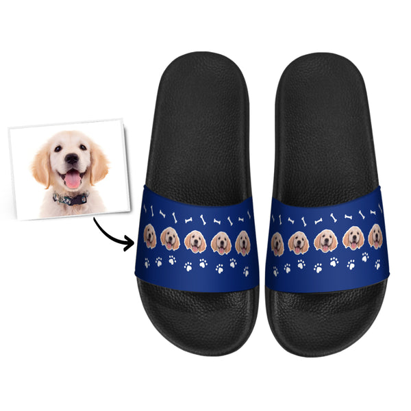 Custom Photo Slide Sandal Slide Sandal- Cute Dog