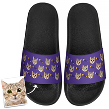 Custom Photo Slide Sandal Slide Sandal- Cat