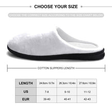 Custom Photo and Name Women Men Slippers With Footprint Personalized Casual House Cotton Slippers Christmas Gift