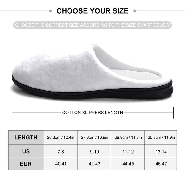 Custom Photo Women Men Slippers Personalized Casual House Cotton Slippers Christmas Gift For Pet Lover