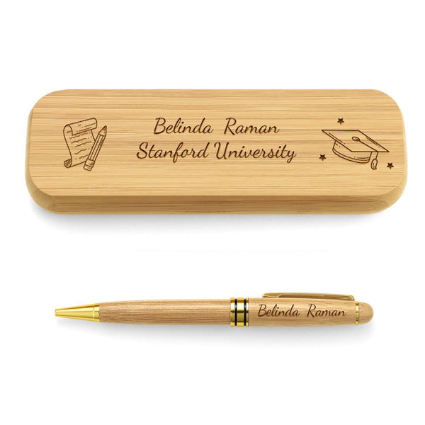 Custom Crafted Wooden Pen Stationery Solid Wood Gifts