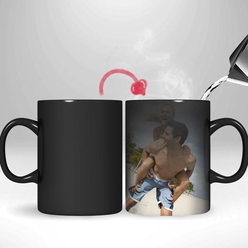 Personalized Custom Photo Mugs - Magic Heat Color Changing Coffee Mugs