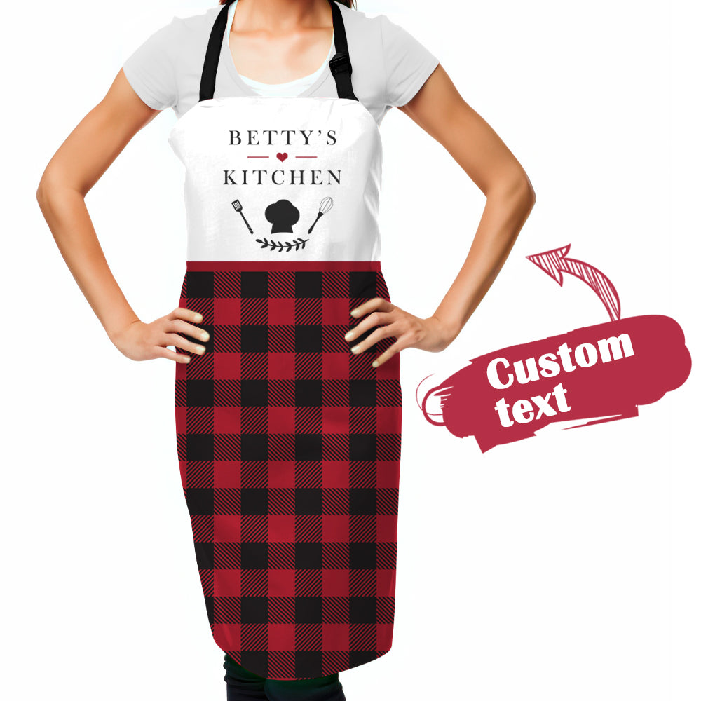 Custom Text Apron Personalized Apron Christmas Gifts for Mom